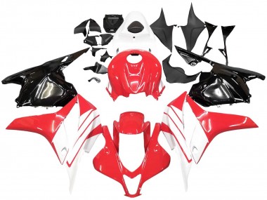 2009-2012 Honda CBR600RR Motorcycle Fairing Kits - White Red Glossy Black