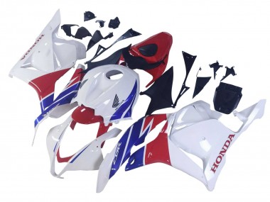 2009-2012 Honda CBR600RR Motorcycle Fairings - White Red Blue