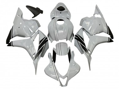 2009-2012 Honda CBR600RR Motorcycle Fairings - Glossy Grey Black