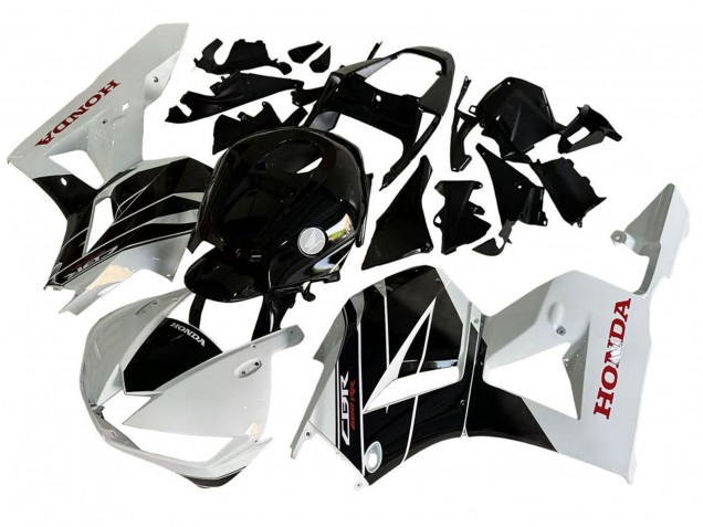 2013-2026 Honda CBR600RR Motorcycle Fairing Kits - White Glossy Black