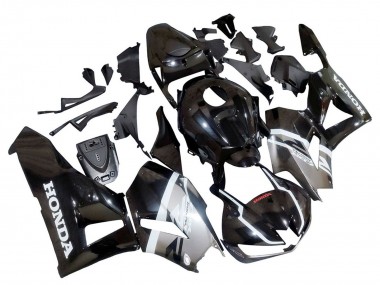 2013-2026 Honda CBR600RR Motorcycle Fairings - Silver Glossy Black