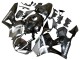 2013-2026 Honda CBR600RR Motorcycle Fairings - Silver Glossy Black