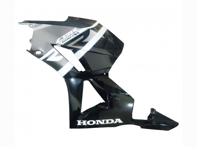 2013-2026 Honda CBR600RR Motorcycle Fairings - Silver Glossy Black
