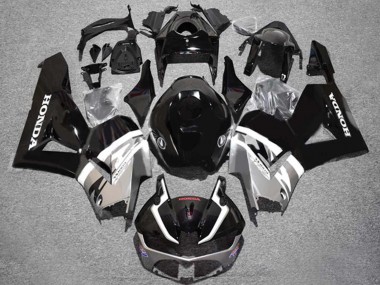 2013-2026 Honda CBR600RR Motorcycle Fairings - Silver Glossy Black