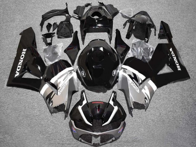 2013-2026 Honda CBR600RR Motorcycle Fairings - Silver Glossy Black