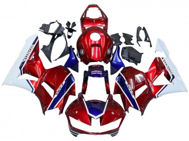 2013-2026 Honda CBR600RR Motorcycle Fairings - White Red Blue HRC
