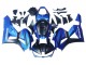 2013-2026 Honda CBR600RR Motorcycle Fairings - Blue Matte Black Racing