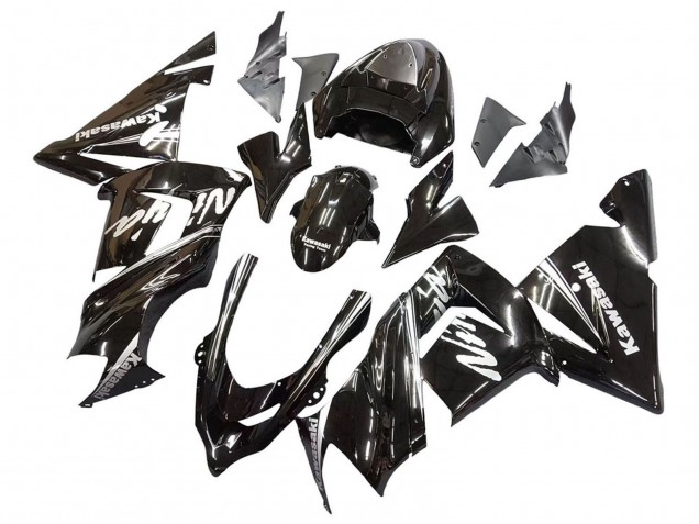 2004-2005 Kawasaki ZX10R Motorcycle Fairings - Glossy Black Ninja