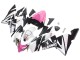 2004-2005 Kawasaki ZX10R Motorcycle Fairings - Black Pink White Playboy Motul