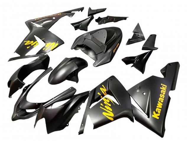 2004-2005 Kawasaki ZX10R Motorcycle Fairings - Black Ninja