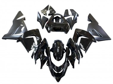 2004-2005 Kawasaki ZX10R Motorcycle Fairings - Glossy Matte Black Ninja