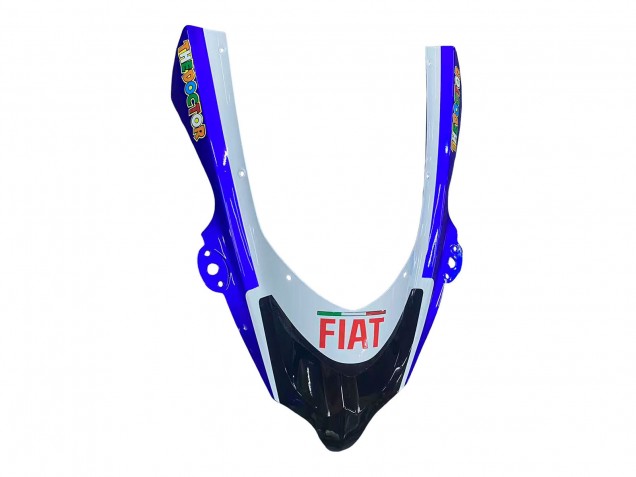2004-2005 Kawasaki ZX10R Motorcycle Fairings - Glossy Blue White Fiat Motul