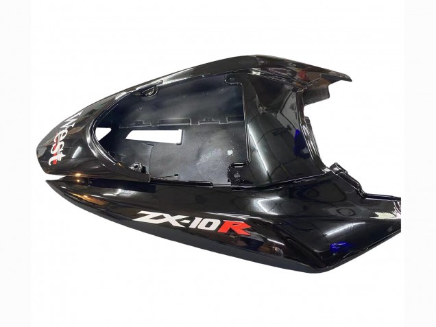 2004-2005 Kawasaki ZX10R Motorcycle Fairings - White Black West Ninja