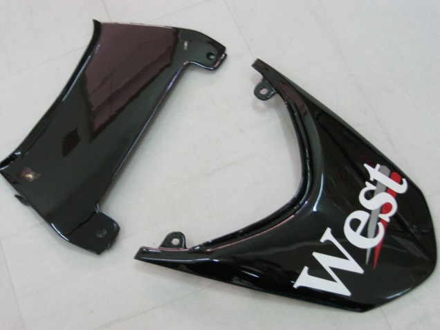 2004-2005 Kawasaki ZX10R Motorcycle Fairings - White Black West Ninja