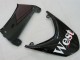 2004-2005 Kawasaki ZX10R Motorcycle Fairings - White Black West Ninja
