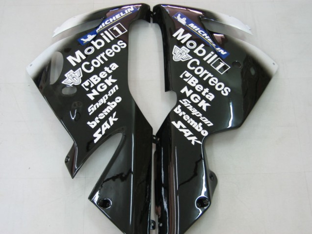2004-2005 Kawasaki ZX10R Motorcycle Fairings - White Black West Ninja