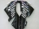 2004-2005 Kawasaki ZX10R Motorcycle Fairings - White Black West Ninja