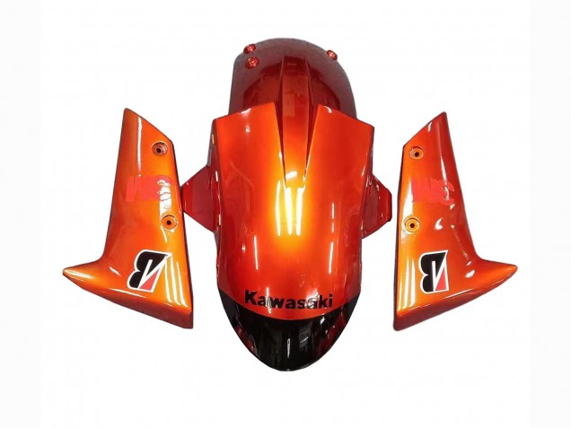 2004-2005 Kawasaki ZX10R Motorcycle Fairings - Burnt Orange Black Monster Elf