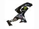 2006-2007 Kawasaki ZX10R Motorcycle Fairings - Grey Yellow Glossy Black Monster Elf
