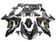 2006-2007 Kawasaki ZX10R Motorcycle Fairings - Grey Yellow Glossy Black Monster Elf
