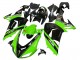 2006-2007 Kawasaki ZX10R Motorcycle Fairings - Green Black Elf Touch4 3M
