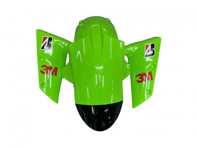 2006-2007 Kawasaki ZX10R Motorcycle Fairings - Green Black Elf Touch4 3M