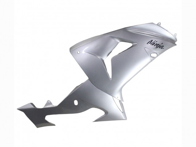 2006-2007 Kawasaki ZX10R Motorcycle Fairings - Silver Black Ninja