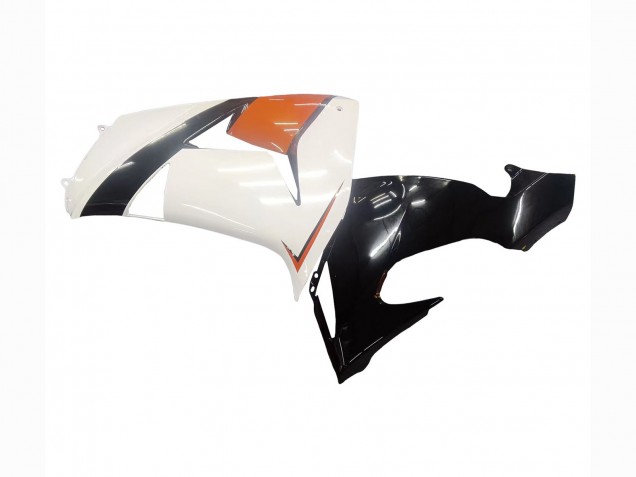 2006-2007 Kawasaki ZX10R Motorcycle Fairings - White Orange Black