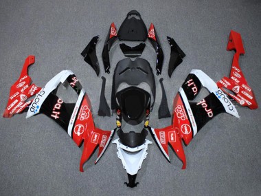 2008-2010 Kawasaki ZX10R Motorcycle Fairings - Red White Black Cloud Aruba.it