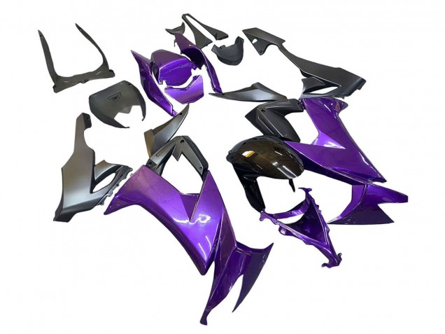 2008-2010 Kawasaki ZX10R Motorcycle Fairings - Purple Black