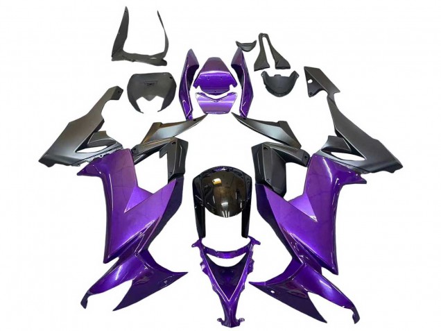 2008-2010 Kawasaki ZX10R Motorcycle Fairings - Purple Black