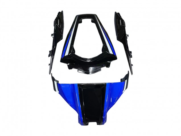 2011-2015 Kawasaki ZX10R Motorcycle Fairings - Blue White Glossy Black
