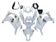 2011-2015 Kawasaki ZX10R Motorcycle Fairings - White Green Stripe Black Ninja