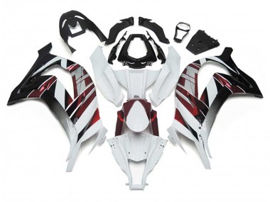 2011-2015 Kawasaki ZX10R Motorcycle Fairings - White Red Silver Black