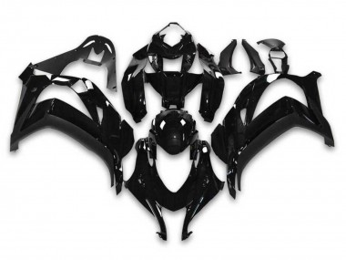 2016-2020 Kawasaki ZX10R Motorcycle Fairings - Glossy Black Ninja