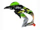 2016-2020 Kawasaki ZX10R Motorcycle Fairings - Green Red Grey