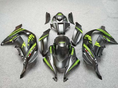 2016-2020 Kawasaki ZX10R Motorcycle Fairings - Matte Black Green
