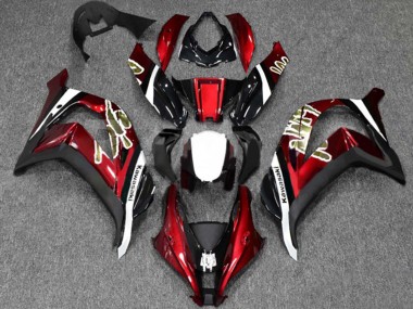 2016-2020 Kawasaki ZX10R Motorcycle Fairings - Red Glossy Black White