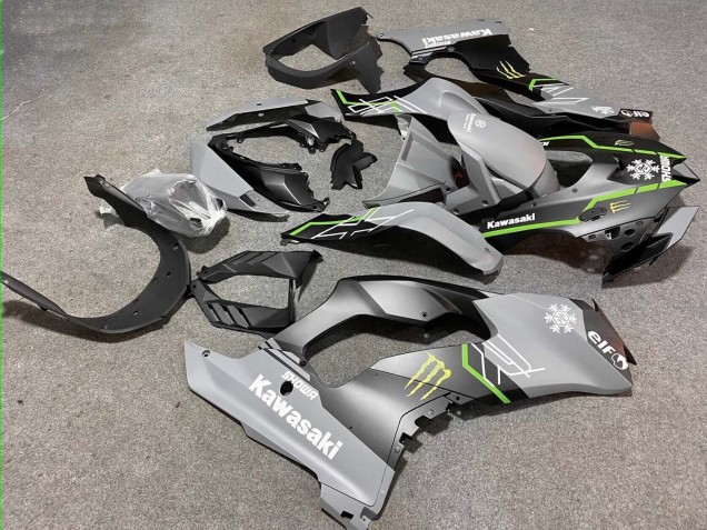 2021-2026 Kawasaki ZX10R Motorcycle Fairings - Grey Matte Black Green White Elf Snow Monster