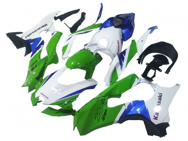 2021-2025 Kawasaki ZX10R Motorcycle Fairings - White Green Blue Black