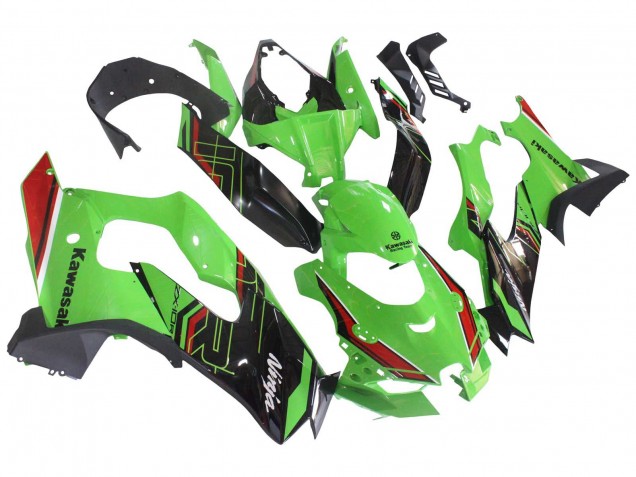 2021-2026 Kawasaki ZX10R Motorcycle Fairings - Green Black Red