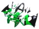 1998-1999 Kawasaki ZX6R Motorcycle Fairings - Green White Glossy Black