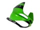 1998-1999 Kawasaki ZX6R Motorcycle Fairings - Green Glossy Black Elf Bridgestone