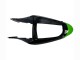 1998-1999 Kawasaki ZX6R Motorcycle Fairings - Green Glossy Black Elf Bridgestone