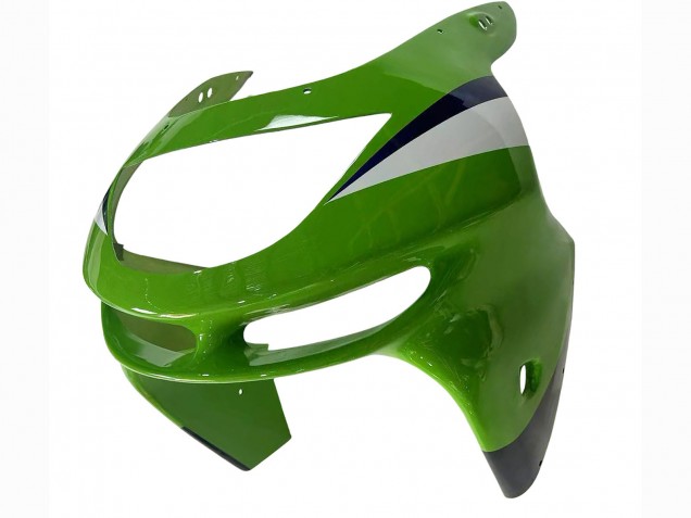1998-1999 Kawasaki ZX6R Motorcycle Fairings - Green White Blue Silver Glossy Black