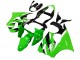 2000-2002 Kawasaki ZX6R Motorcycle Fairings - Green White Black