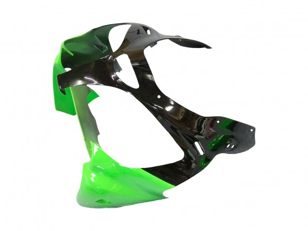 2000-2002 Kawasaki ZX6R Motorcycle Fairings - Green White Black