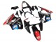 2000-2002 Kawasaki ZX6R Motorcycle Fairings - Glossy Black Red Blue Red PlayStation 2