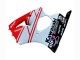 2000-2002 Kawasaki ZX6R Motorcycle Fairings - White Red Black