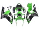 2003-2004 Kawasaki ZX6R Motorcycle Fairings - Green White Black